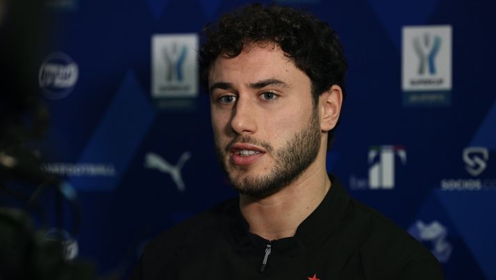 Davide Calabria AC Milan conferenza stampa Milan-Inter Supercoppa Italiana