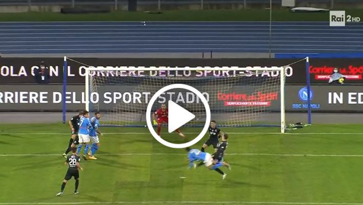 Napoli-Empoli, ci pensa subito un ex: Di Lorenzo sigla l&#8217;1-0 