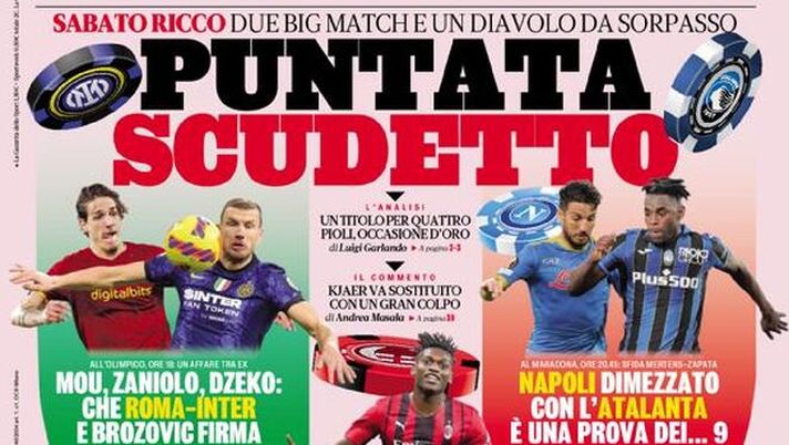 Prima Pagina, La Gazzetta dello Sport: “”Puntata Scudetto! Ronaldo, incubo Juve” - immagine 1