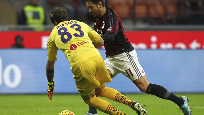 Alessio Cerci in Milan - Bologna di oggi (credits: GETTY Images) 