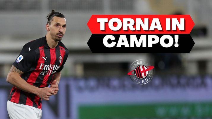 Zlatan Ibrahimovic (attaccante AC Milan) tornerà in campo oggi contro la Lazio | AC Milan News (Getty Images) 