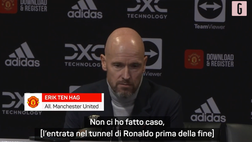 VIDEO CR7 negli spogliatoi prima del 90′, Ten Hag: “Parliamo di chi ha giocato”