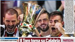 EDICOLA TS – Terza Coppa Italia consecutiva per la Juventus, primo titolo stagionale