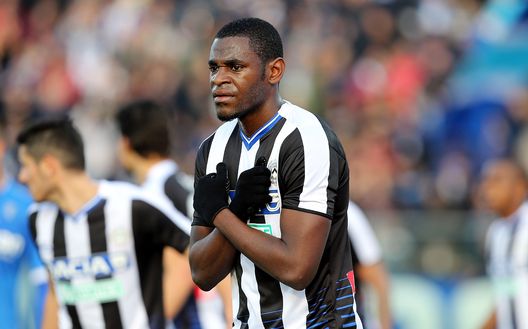 EMPOLI, ITALY - JANUARY 22: Duvan Zapata of Udinese Calcio reacts during the Serie A match between Empoli FC and Udinese Calcio at Stadio Carlo Castellani on January 22, 2017 in Empoli, Italy. (Photo by Gabriele Maltinti/Getty Images) EMPOLI, ITALY - JANUARY 22: Duvan Zapata of Udinese Calcio reacts during the Serie A match between Empoli FC and Udinese Calcio at Stadio Carlo Castellani on January 22, 2017 in Empoli, Italy. (Photo by Gabriele Maltinti/Getty Images)