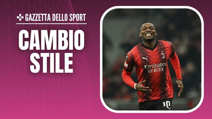 Milan-Atalanta Serie A 2023-2024 Rafael Leao