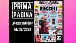 Prima pagina Gazzetta dello Sport: “Milan da campione, Inter da brivido”