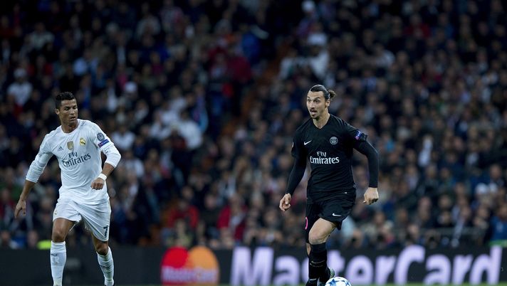 Cristiano Ronaldo e Zlatan Ibrahimovic in una sfida di Champions League tra Real Madrid e PSG (credits: GETTY Images) Cristiano Ronaldo e Zlatan Ibrahimovic in una sfida di Champions League tra Real Madrid e PSG (credits: GETTY Images)