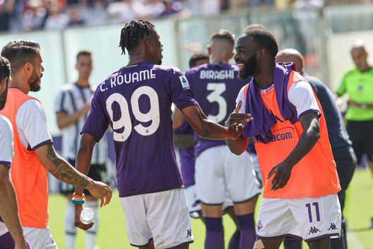 GERMOGLI PH: 3 SETTEMBRE 2022 FIRENZE STADIO ARTEMIO FRANCHI CAMPIONATO SERIE A 2022 - 2023 FIORENTINA VS JUVENTUS NELLA FOTO GOL ESULTANZA KOUAME Kouamè