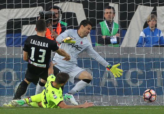  during the Serie A match between Atalanta BC and Bologna FC at Stadio Atleti Azzurri d'Italia on April 22, 2017 in Bergamo, Italy. 