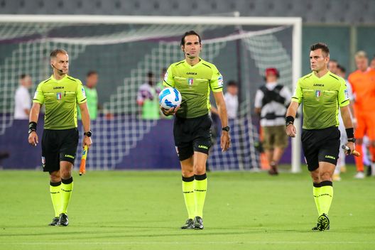 GERMOGLI PH: 13 AGOSTO 2021 FIRENZE STADIO ARTEMIO FRANCHI COPPA ITALIA FIORENTINA VS COSENZA NELLA FOTO ARBITRI GERMOGLI PH: 13 AGOSTO 2021 FIRENZE STADIO ARTEMIO FRANCHI COPPA ITALIA FIORENTINA VS COSENZA NELLA FOTO ARBITRI