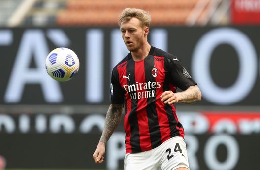 Simon Kjaer, difensore del Milan Simon Kjaer, difensore del Milan