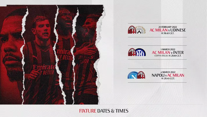 Milan date e orari AC Milan