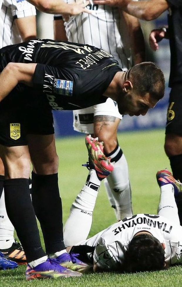 Aris-Paok 1-0, tensione durante il derby di Salonicco 