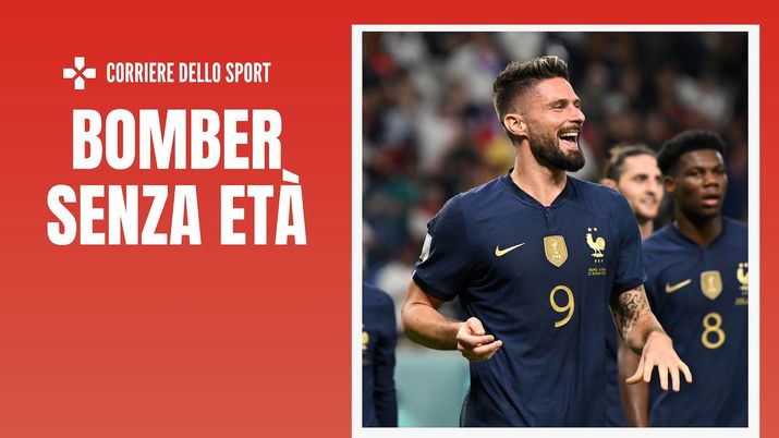 Olivier Giroud Francia-Australia 4-1 Mondiali Qatar 2022