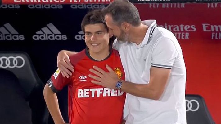 Luka Romero al momento del debutto Luka Romero al momento del debutto