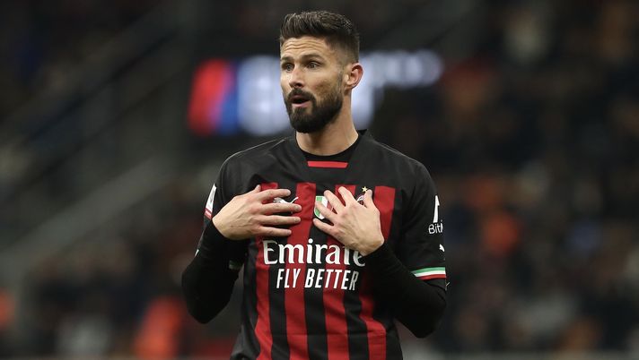 Olivier Giroud AC Milan Milan-Torino 0-1 Coppa Italia 2022-2023