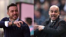 Brighton-Manchester City 1-1, Enciso risponde a Foden: De Zerbi vs Guardiola è show!