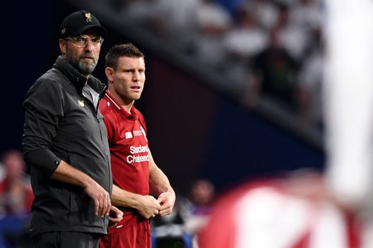 Liverpool Klopp Milner (getty images) Liverpool Klopp Milner (getty images)