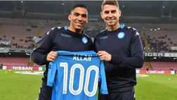 INSTAGRAM, Allan celebra le cento presenze con il Napoli: “Sono felice, possiamo ancora qualificarci”