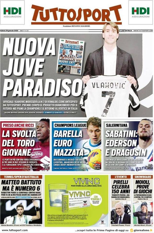 EDICOLA TS – Barella Euro mazzata: due giornate a Nicolò, salterà il Liverpool EDICOLA TS – Barella Euro mazzata: due giornate a Nicolò, salterà il Liverpool - immagine 1