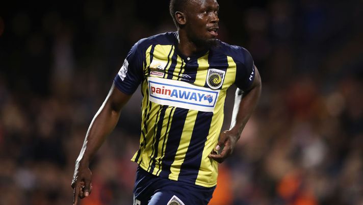 SYDNEY, AUSTRALIA - OCTOBER 12: Usain Bolt of the Mariners celebrates scoring his first goal during the pre-season friendly match between the Central Coast Mariners and Macarthur South West United at Campbelltown Sports Stadium on October 12, 2018 in Sydney, Australia. (Photo by Matt King/Getty Images) SYDNEY, AUSTRALIA - OCTOBER 12: Usain Bolt of the Mariners celebrates scoring his first goal during the pre-season friendly match between the Central Coast Mariners and Macarthur South West United at Campbelltown Sports Stadium on October 12, 2018 in Sydney, Australia. (Photo by Matt King/Getty Images)