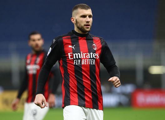 MILAN, ITALY - MARCH 03: Ante Rebic of AC Milan looks on during the Serie A match between AC Milan and Udinese Calcio at Stadio Giuseppe Meazza on March 03, 2021 in Milan, Italy. (Photo by Marco Luzzani/Getty Images) MILAN, ITALY - MARCH 03: Ante Rebic of AC Milan looks on during the Serie A match between AC Milan and Udinese Calcio at Stadio Giuseppe Meazza on March 03, 2021 in Milan, Italy. (Photo by Marco Luzzani/Getty Images)