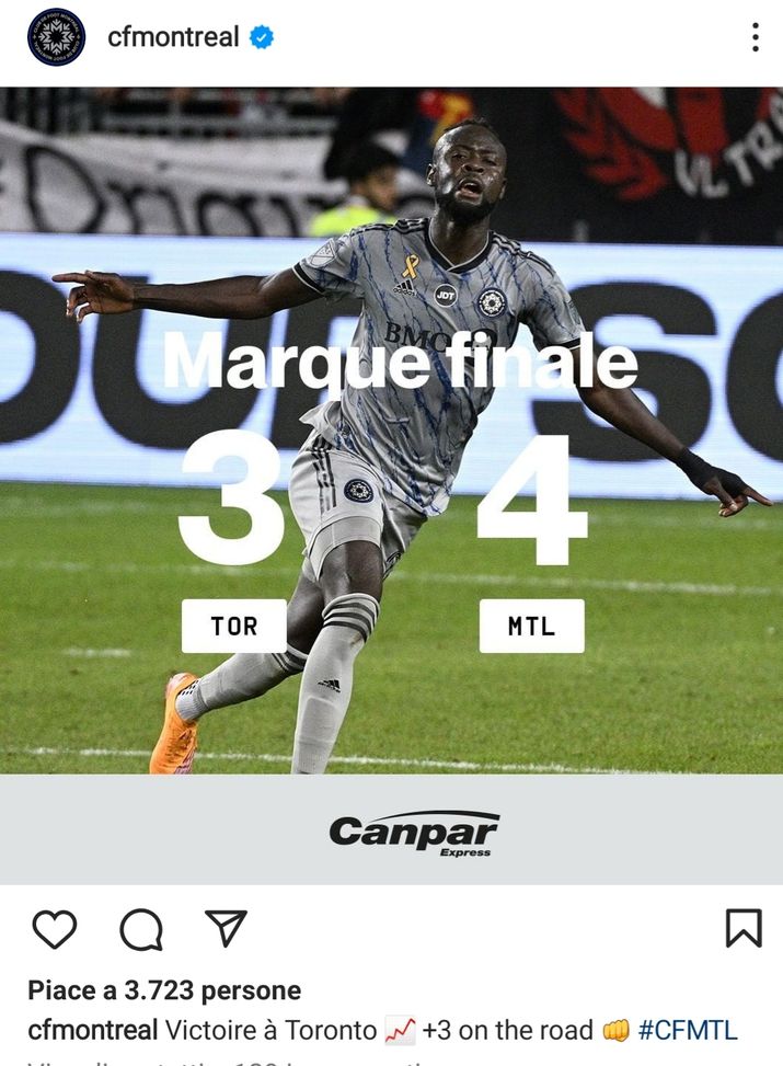 Lore e Fede segnano, ma Toronto perde il derby del Canada contro Montreal- immagine 2