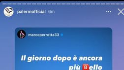 FOTO Palermo, Perrotta festeggia la Serie B: “Il giorno dopo è ancora più bello”