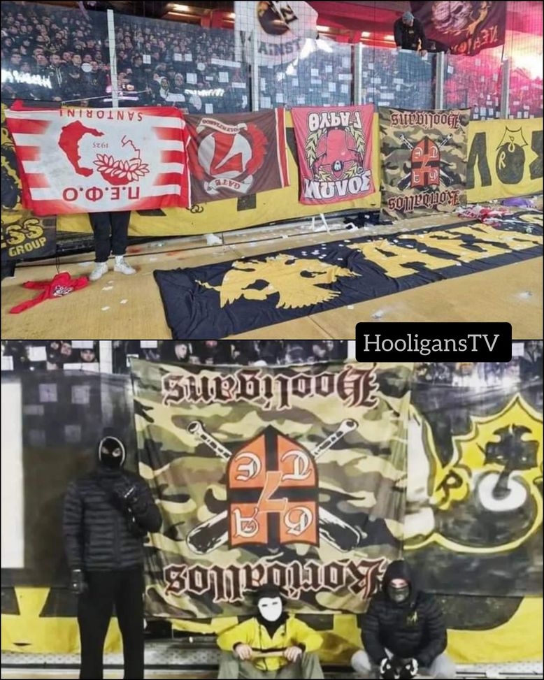 Derby AEK-Olympiacos, importanti striscioni rubati dagli ultras di casa- immagine 2
