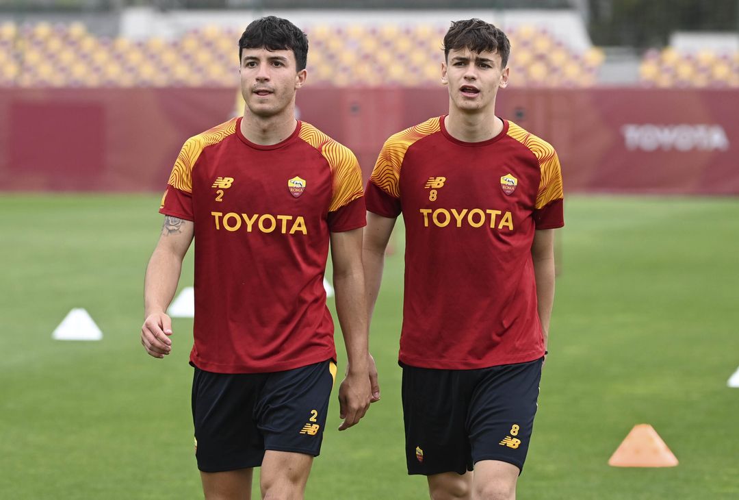 Roma, allenamento in vista del Bayer: ci sono Dybala e Wijnaldum – FOTO GALLERY - immagine 44