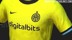 Inter, ecco la terza maglia 2022/23: sarà gialla e nera. Tutte le immagini