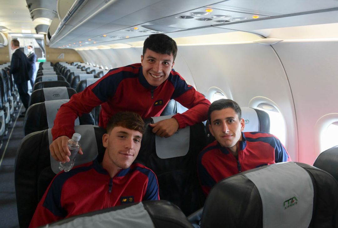 Roma in partenza per Siviglia – FOTO GALLERY - immagine 7