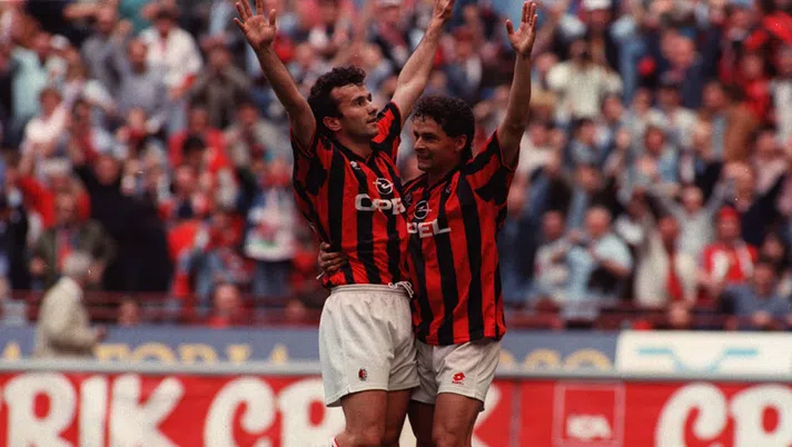 Baggio e Savicevic, Milan, goal.com