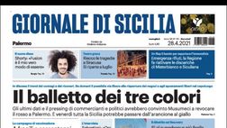 Prima Pagina, Giornale di Sicilia: “Il balletto dei tre colori. Venerdì tutta la Sicilia potrebbe passare al giallo”