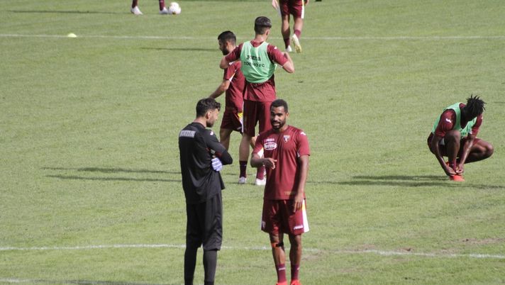 Sirigu e Djidji in allenamento a Bormio 