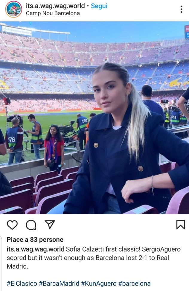 Clasico, Sofia allo stadio per il Kun: ma non è bastato…- immagine 2