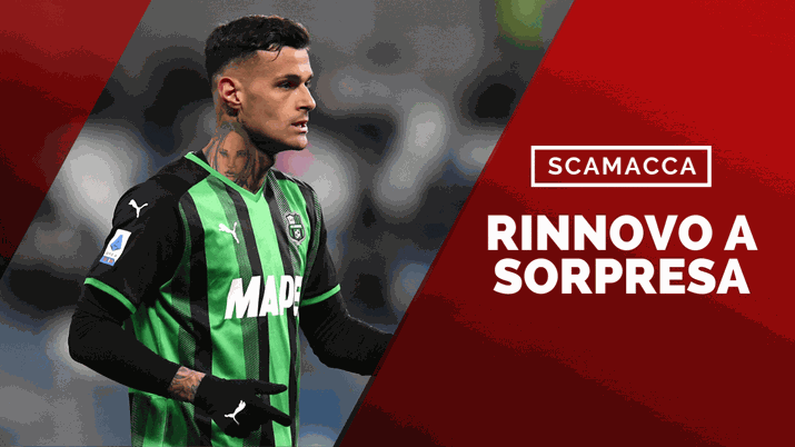 Gianluca Scamacca, attaccante del Sassuolo (getty images)