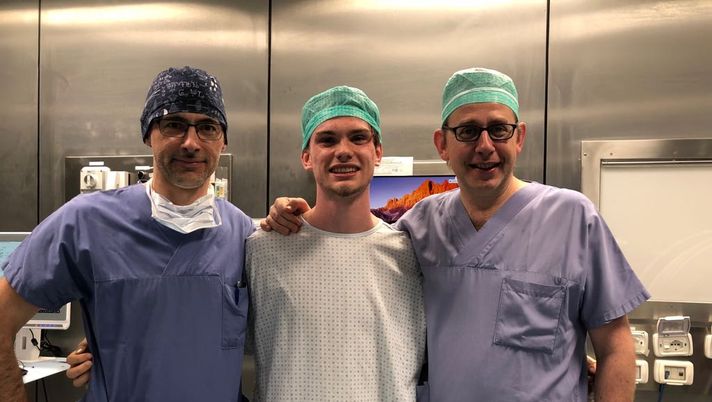 Nella foto, da sinistra: il dottor Dino Panero, Federico Giraudo e il dottor Giorgio Pivato.