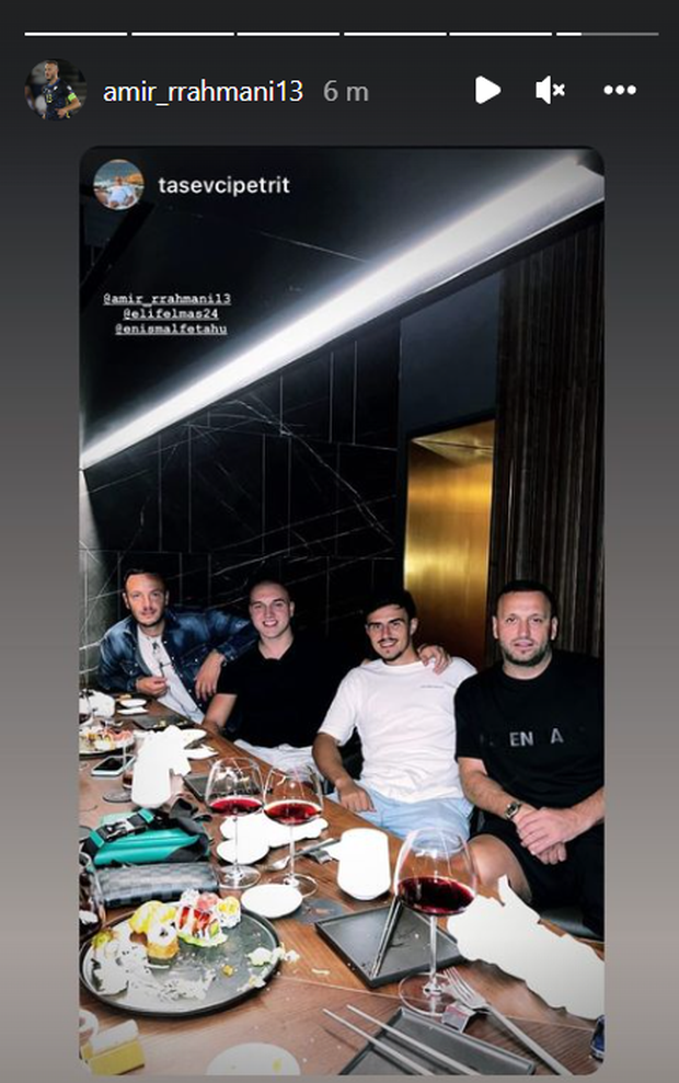 FOTO Elmas e Rrahmani insieme a cena: lo scatto social- immagine 2