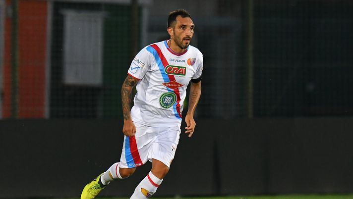 VENICE, ITALY - AUGUST 11:  Francesco Lodi of Catania  in action during the TIM Cup Match between Venezia FC and Catania at Stadio Pierluigi Penzo on August 11, 2019 in Venice, Italy.  (Photo by Alessandro Sabattini/Getty Images)
