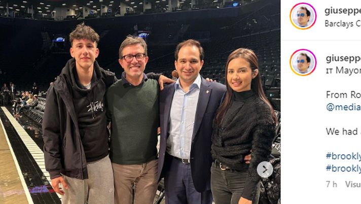 FOTO – Nardella ospite di Commisso Jr alla partita dei Nets - immagine 1