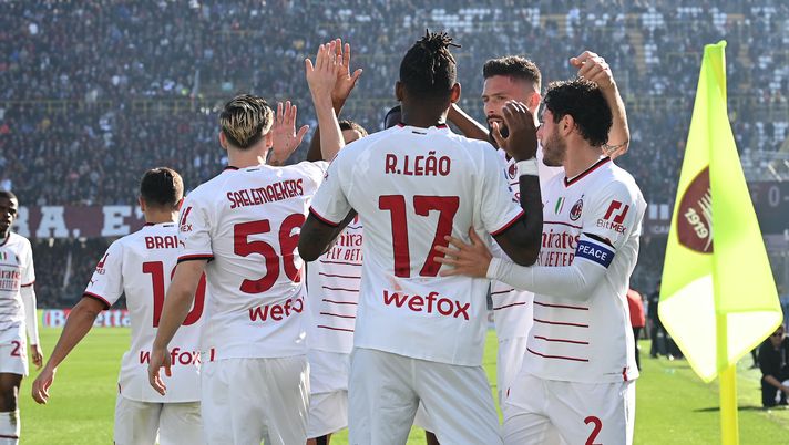 Rafael Leao AC Milan Salernitana-Milan Serie A 2022-2023