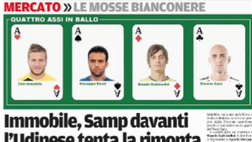 Messaggero Veneto: Immobile, Samp davanti l’Udinese tenta la rimonta