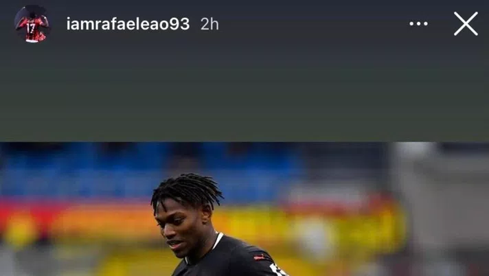 Milan Rafael Leao nelle storie dà indizi sull'infortunio AC MIlan: le ultime news