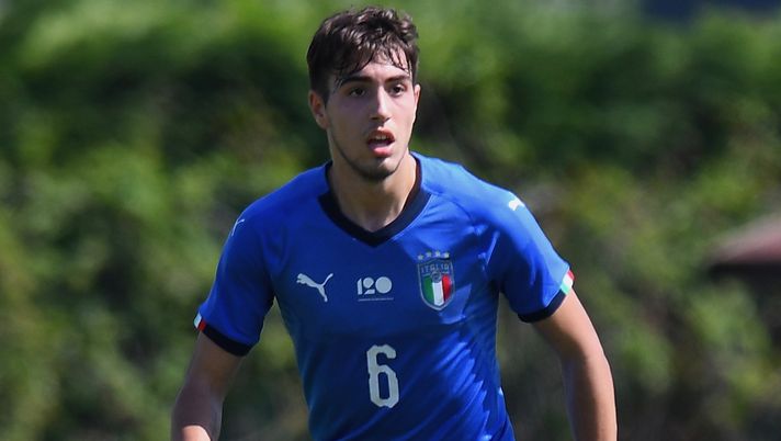 Gabriele Bellodi, difensore delle giovanili dell'Italia di proprietà del Milan (credits: GETTY Images) 