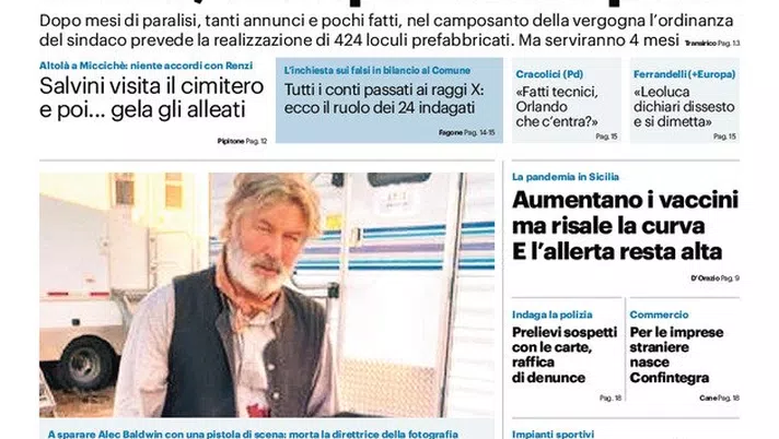 Prima Pagina, Giornale di Sicilia: “Rotoli, ora spuntano i posti” - immagine 1
