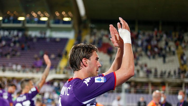 GERMOGLI PH: 28 AGOSTO 2021 FIRENZE STADIO ARTEMIO FRANCHI SERIE A FIORENTINA VS TORINO NELLA FOTO VLAHOVIC 