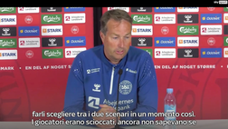 VIDEO Danimarca, il CT Hjulmand: “Giocatori scioccati per Eriksen”