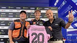 VIDEO MotoGP Mugello, Fabio Quartararo con la maglia del Palermo: “Andiamo in B!”