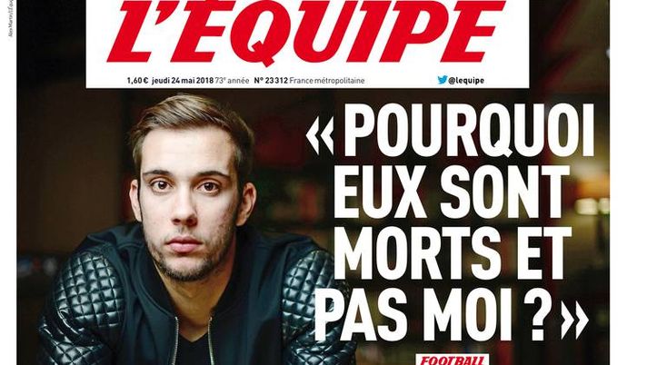 Prima Pagina, L’Équipe: “L’appello di Hugo Aine: ‘Perché sono morti loro e non io?’…”  Prima Pagina, L’Équipe: “L’appello di Hugo Aine: ‘Perché sono morti loro e non io?’…”